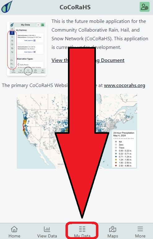 Home | CoCoRaHS Mobile App