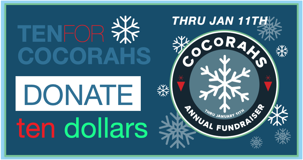 Click here to donate to CoCoRaHS
